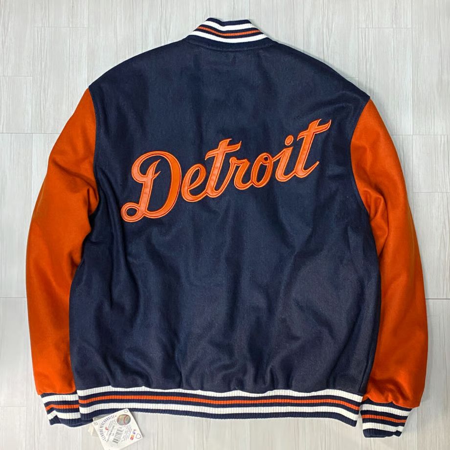 MLB公式 デトロイトタイガース リバーシブル スタジャン ネイビー L MLB公式 デトロイトタイガース リバーシブル スタジャン ネイビー L