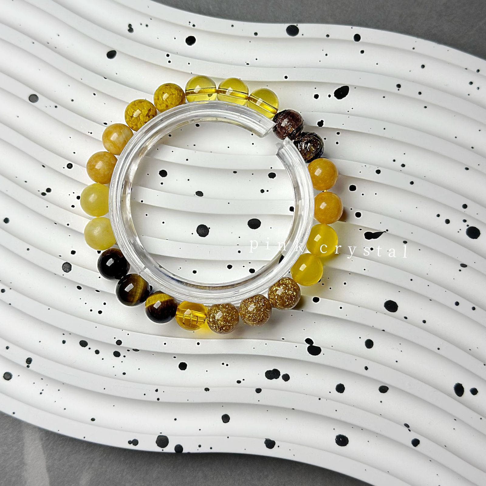 五行バランスシリーズ「土」〜天然石バランスブレスレット（8mm） 五行バランスシリーズ「土」〜天然石バランスブレスレット（8mm） 五行