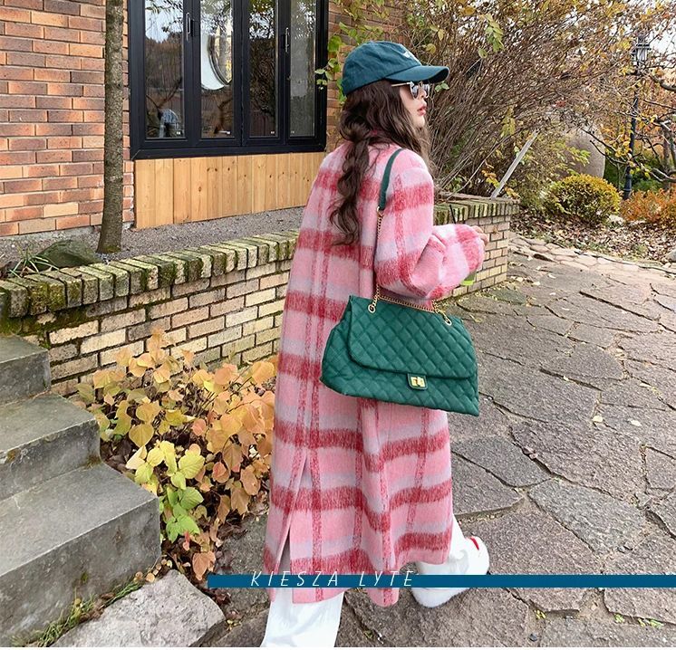 素敵 チェック コート ジャケット ロング丈 モード【0920
