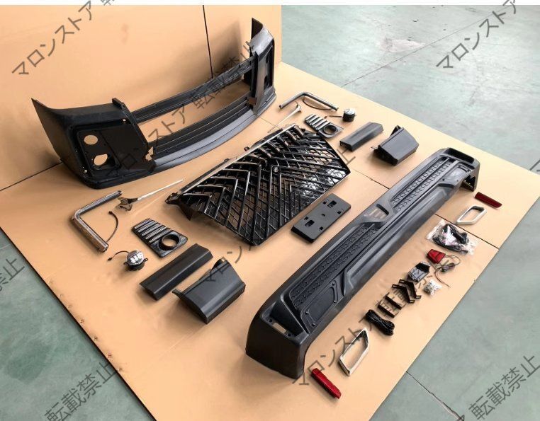 高品質 2012-2018年モデル トヨタハイエースHIACE前後バンパー200系大バンパー バンパー改造パーツ FFCRYSTALESIA_COM