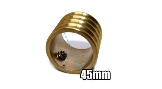 ハーレー用 マフラーエンド チップ キャップ 真鍮製 ブラス製 ターンアウト ショベル チョッパー パンヘッド ナックル 内径45mm