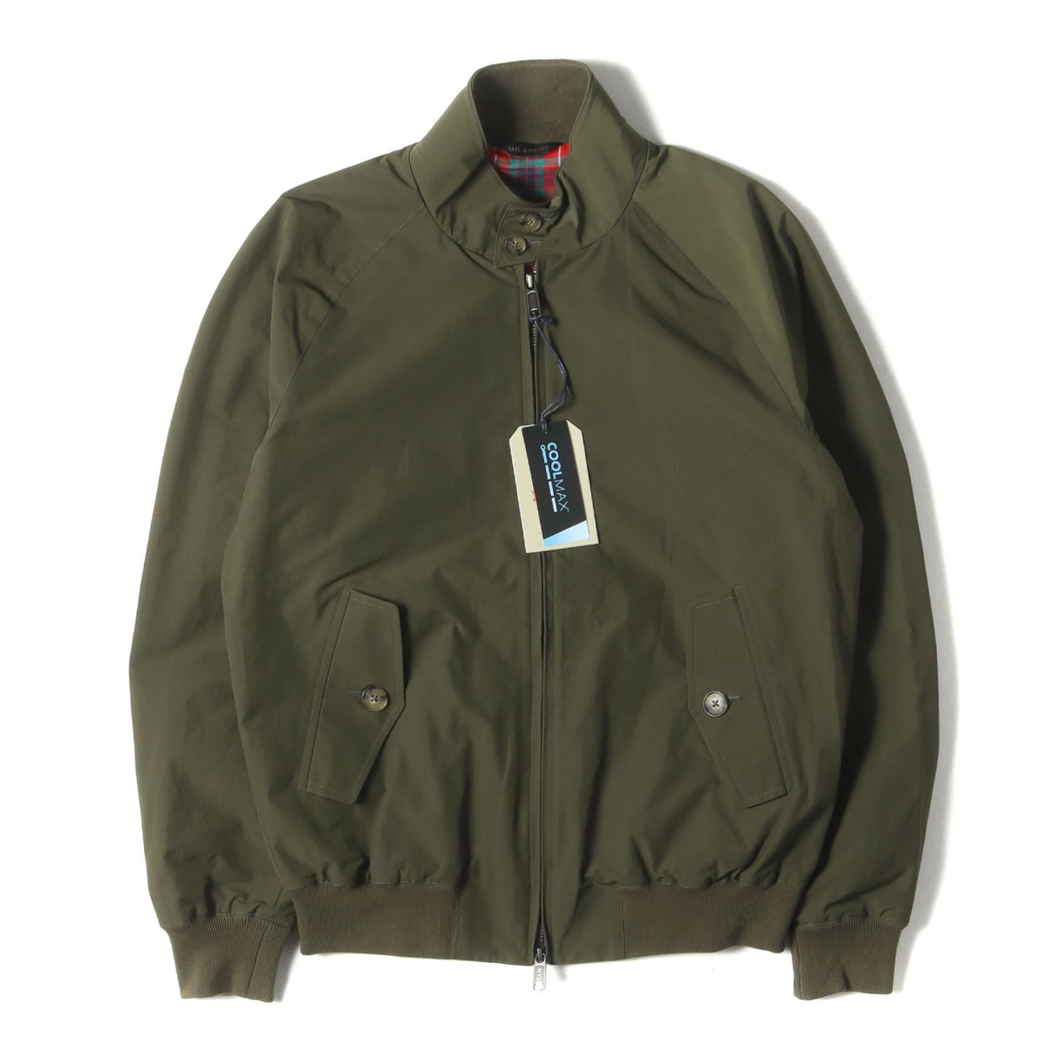 【新品】BARACUTA バラクータ ジャケット サイズ:40(L) / G9 COOLMAX ハリントンジャケット (イングランド製) / オリーブ / アウター ブルゾン 上着【メンズ】