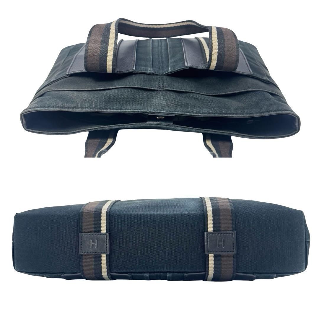 HERMES エルメス トロカホリゾンタルMM キャンバス レザー