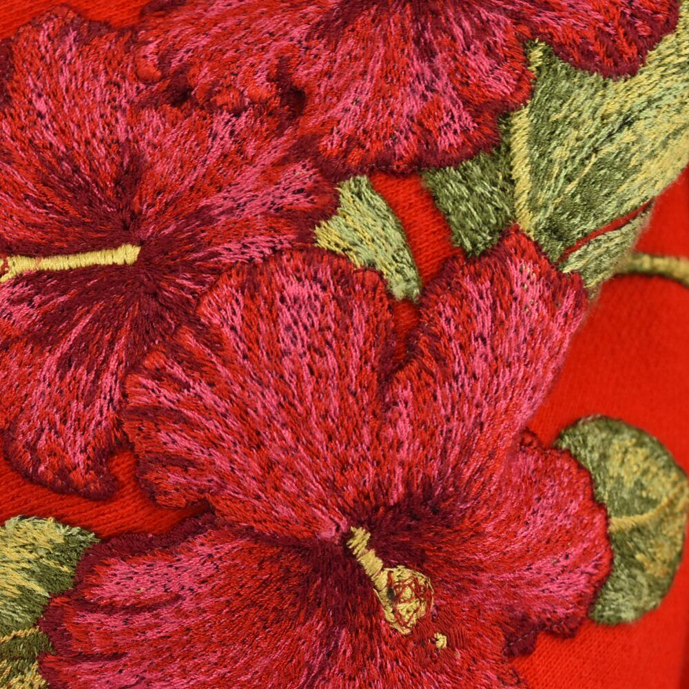 GUCCI (グッチ) ハイビスカス刺繍 ヴィンテージロゴプリントスウェット