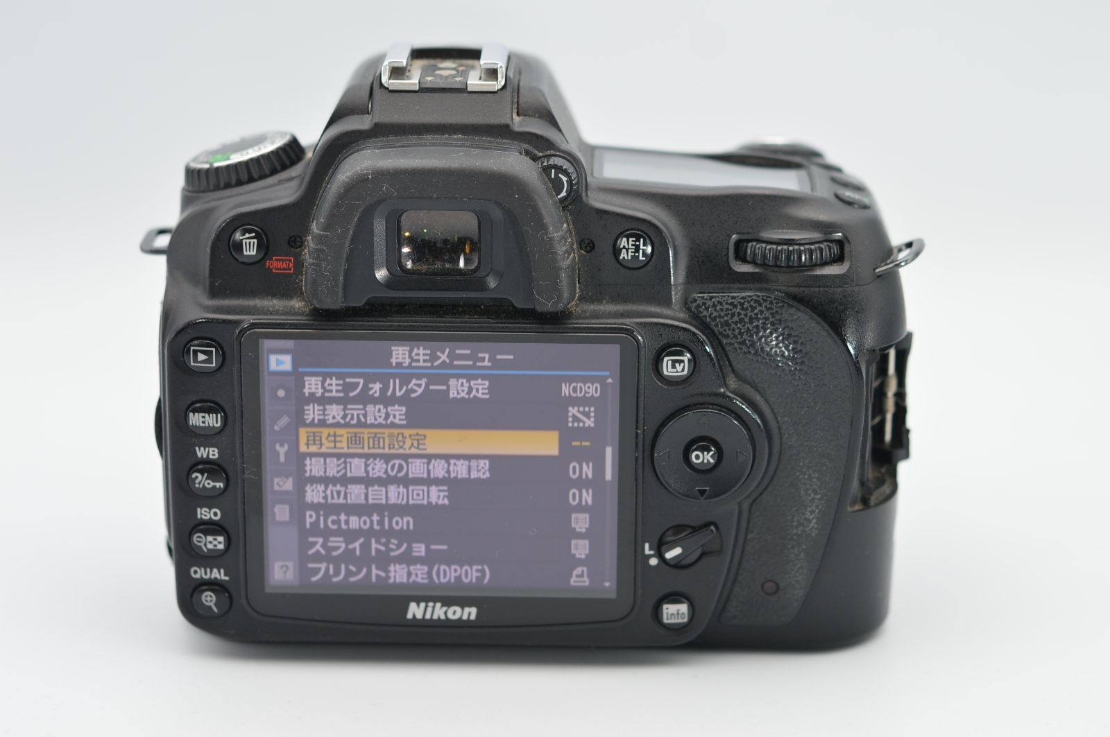 NIKON D90 ボディ　一眼レフカメラ　付属品付き（ジャンク） ジャンク】Nikon D90 ボディ(c344) - メルカリ