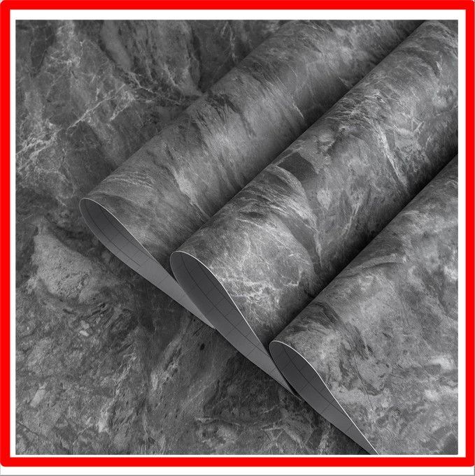 【送料無料】 40CM × 9M リメイクシート 大理石 シート カッティングシート 大理石シール グレー 厚手 防水 耐熱 40CMx9M はがせる 大理石壁