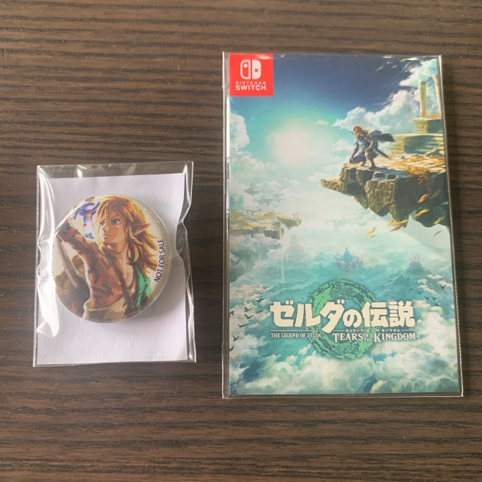 ゼルダの伝説　特典　缶バッジ ゼルダの伝説 ティアキン スマホステッカー 缶バッジ - メルカリ