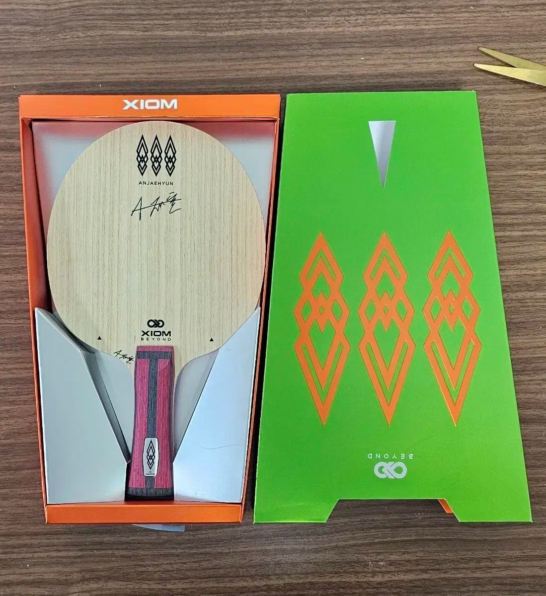 卓球ラケット エクシオム アン・ジェヒョン tmx 新品 卓球 ラケット 画像