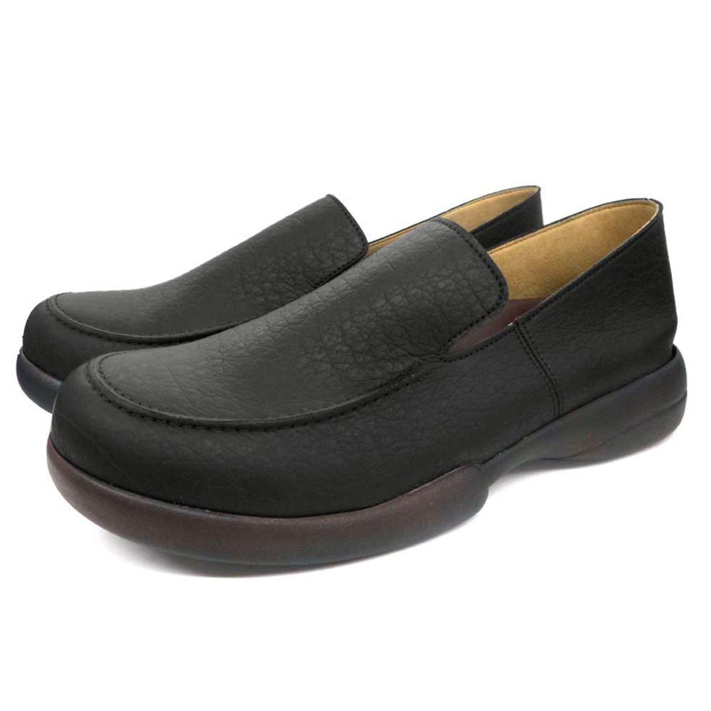 ブラック  L(27.0～27.5cm)  Re:getA リゲッタ R-277Mドライビングローファー メンズ リゲッタ 靴 Regetta R-277M メンズ ドライビングシューズ ドライビングローファー スリッポン ローファー 軽い 軽量