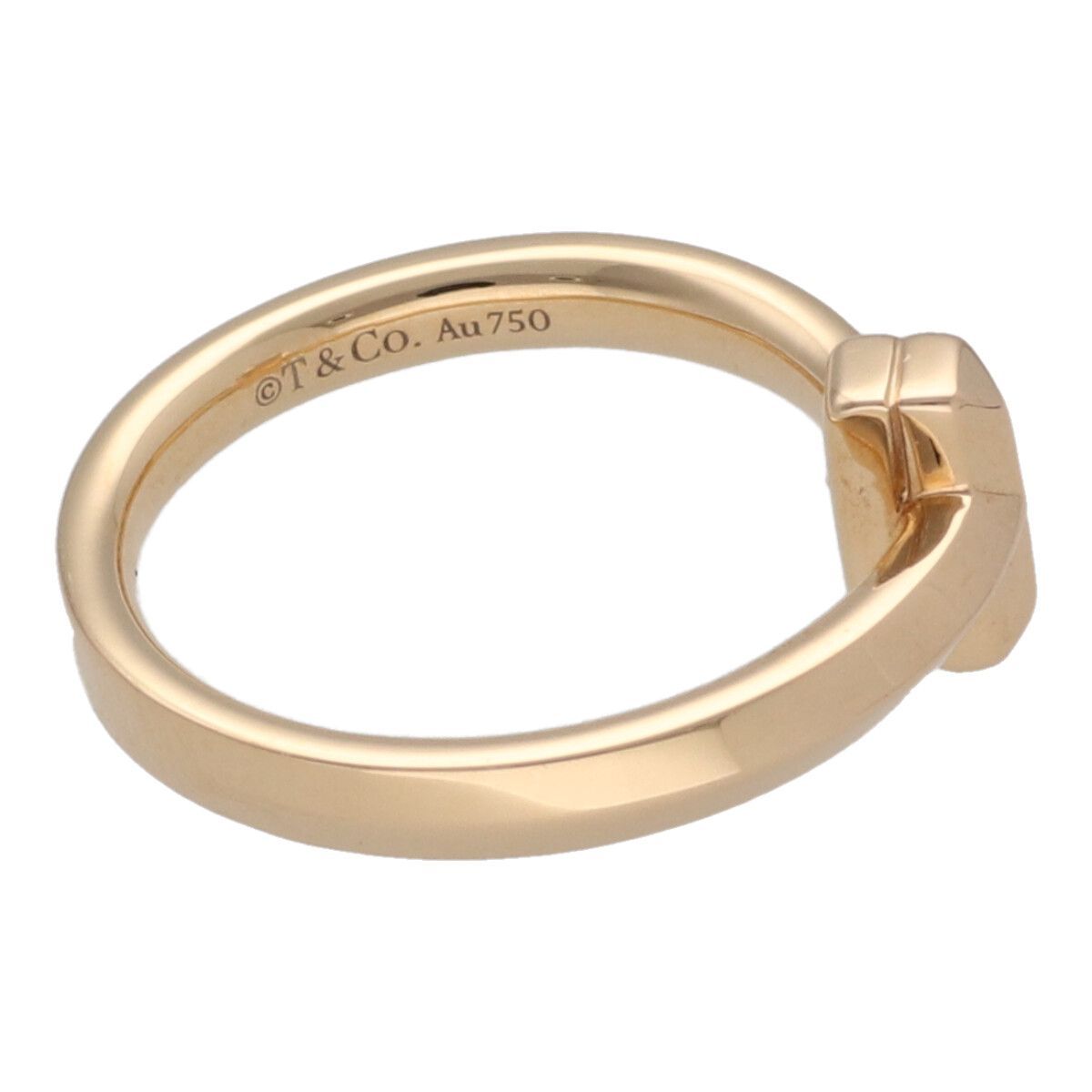 TIFFANY&Co.ティファニー T ワンリングK18ローズゴールド7号