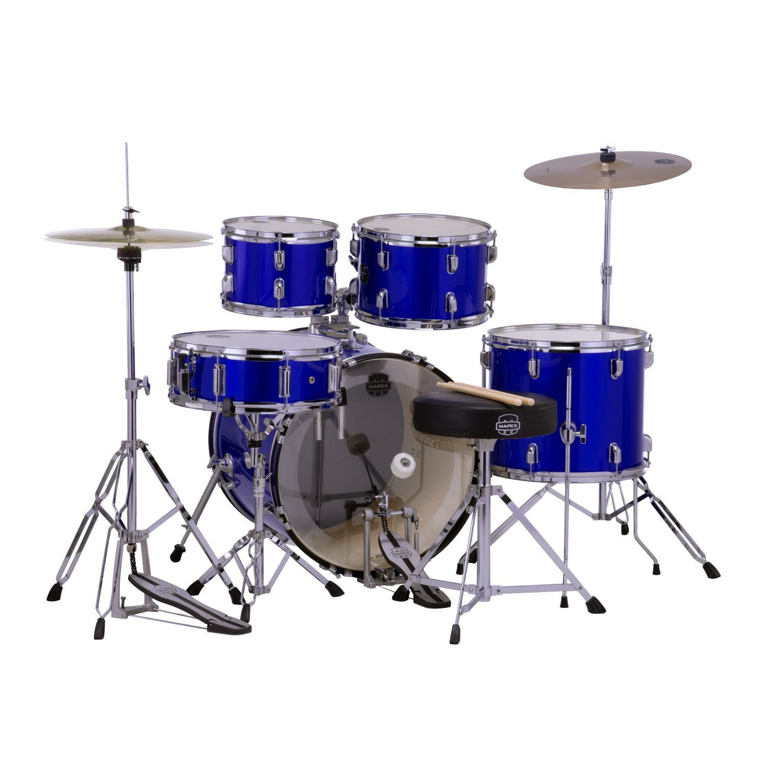 スネアドラム・スタンド類・シンバル付！ MAPEX ドラムセット インディゴブルー メイペックス COMET DRUM SET Indigo Blue  CM5294FTCIB - メルカリ