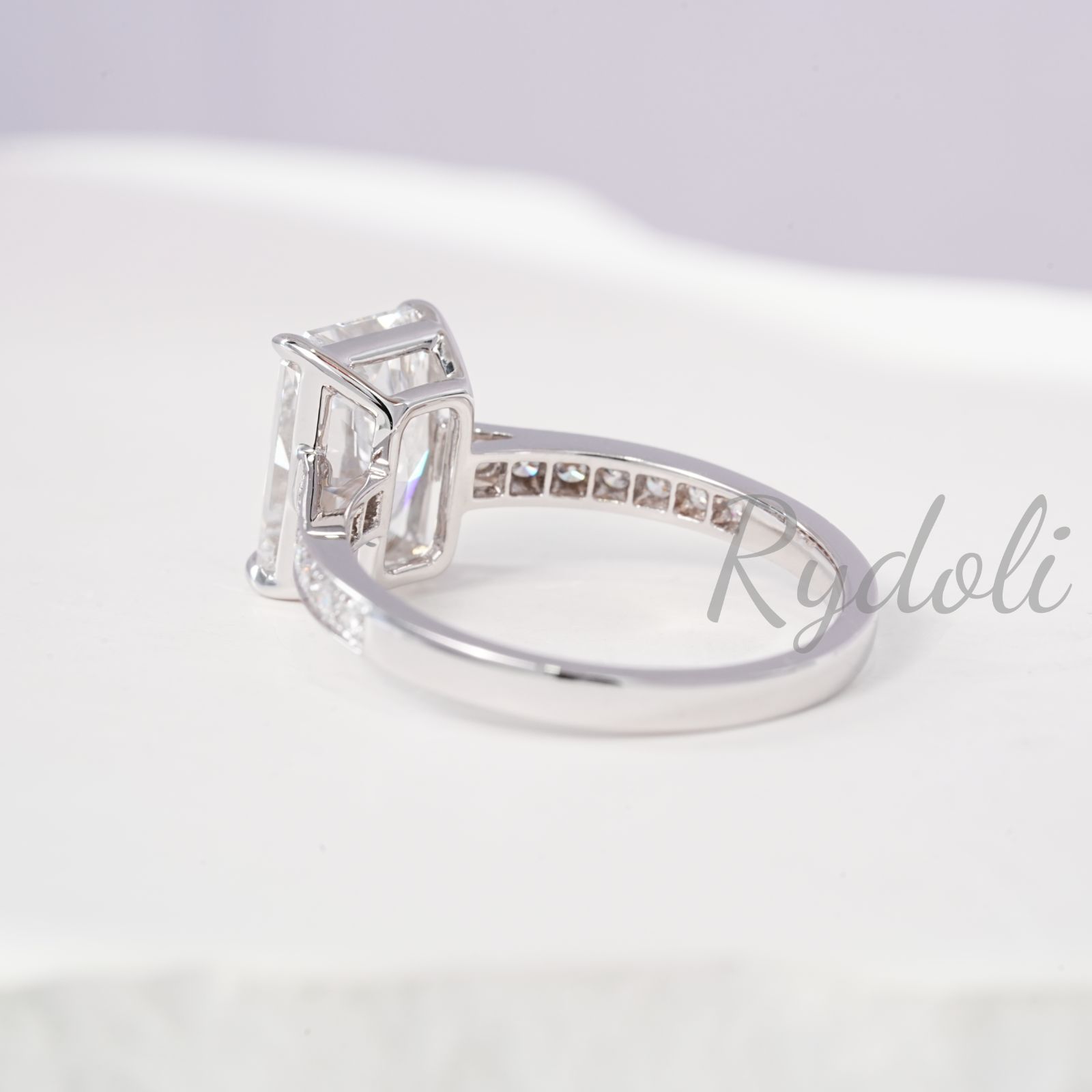 PT950 3ct E VVS2 オーダーメイドリング ラボグロウンダイヤモンド IGI