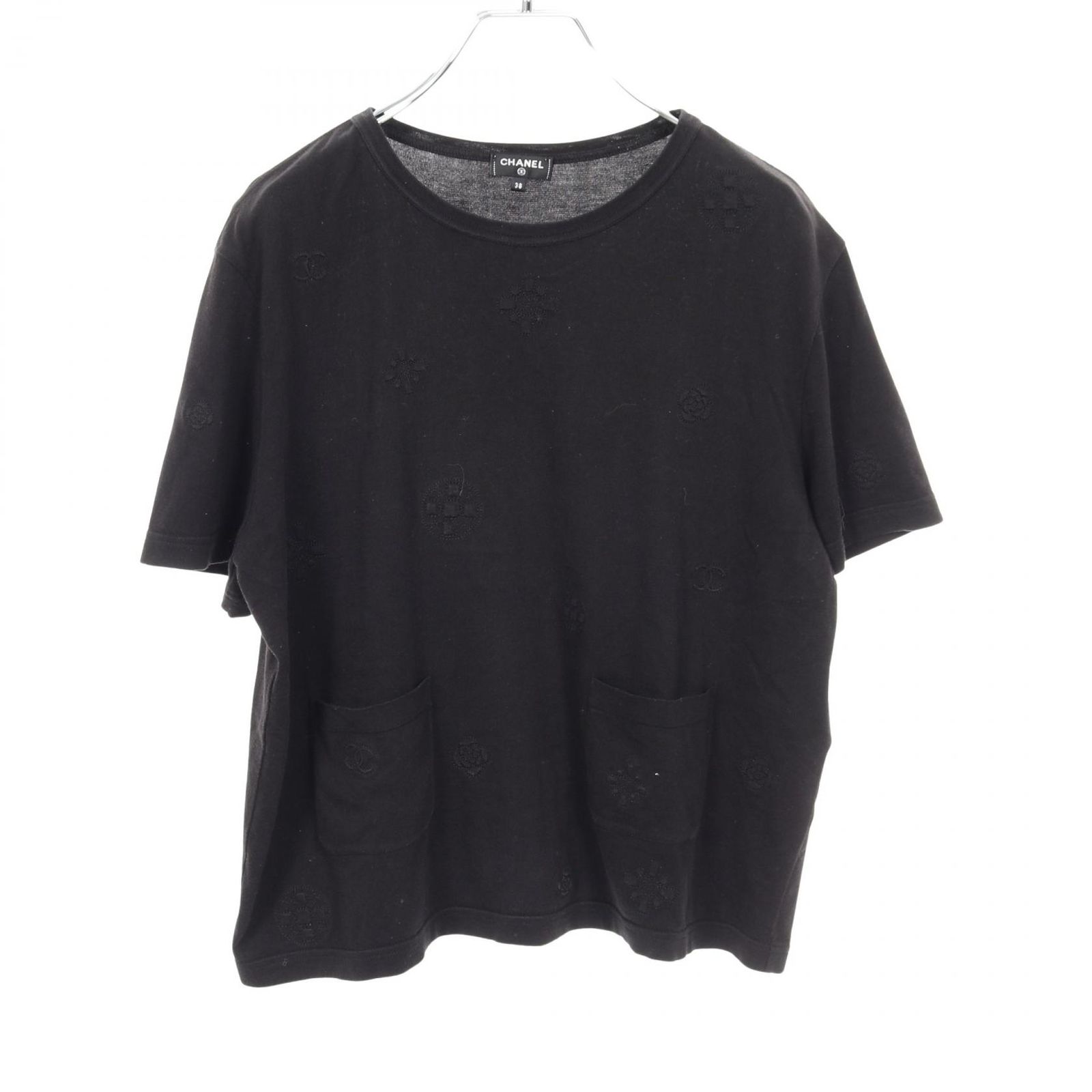 CHANEL - CHANEL 黒　カットソー シャネル カットソー