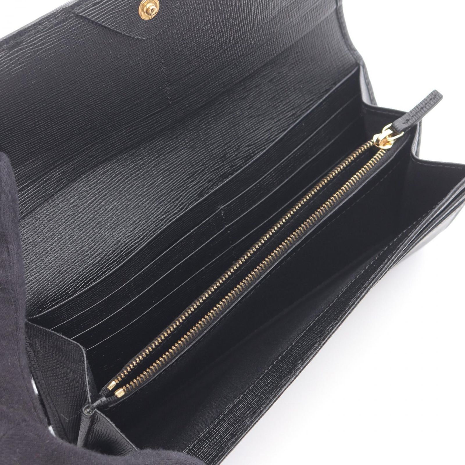フェンディ FENDI 二つ折り長財布 コンチネンタル ブラック