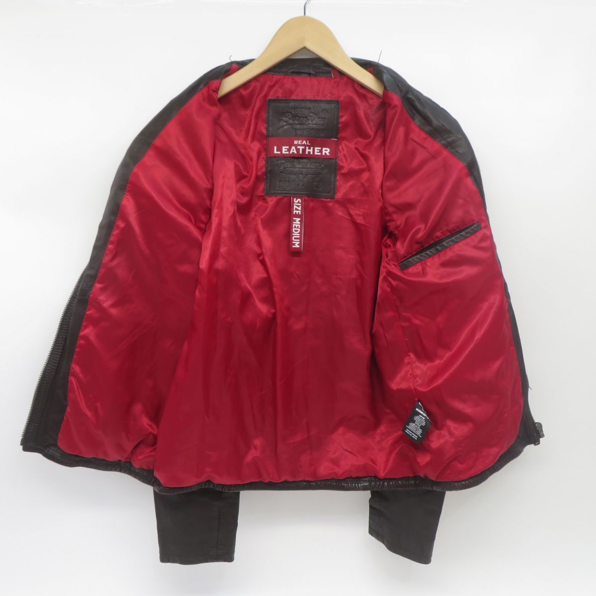 Superdry 極度乾燥(しなさい) シングルライダースジャケット Mサイズ  