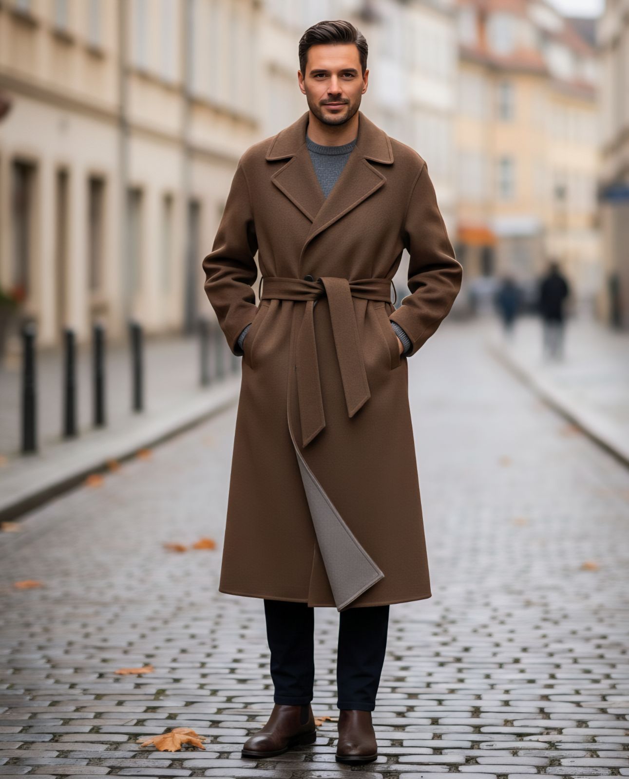 定価55 000円 LANIFICIO F.LLI BACCI生地 ビューティー-ユース ユナイテッドアローズ BEAUTY-YOUTH UNITED ARROWS リバーメルトンコート M ラップコート ダブルフェイス