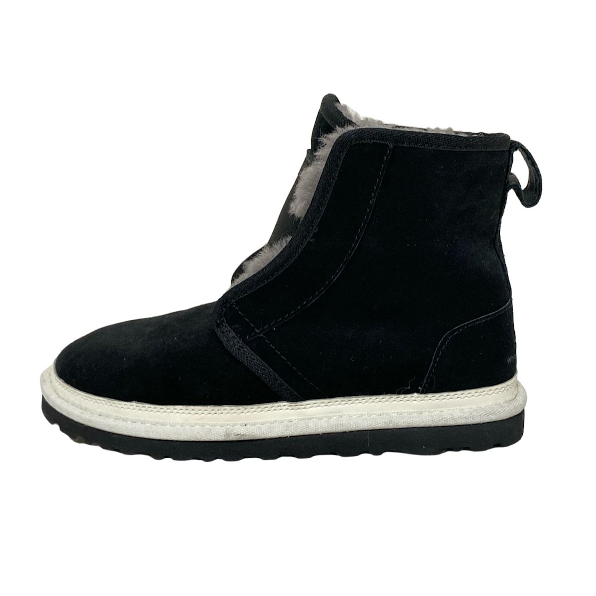 UGG アグ ショートブーツ 23 レディース リキ 1015423 黒 WHITE MOUNTAINEERING