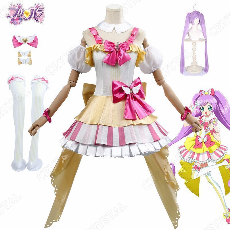 プリパラ コスプレ 真中らぁら コスプレ衣装 ウイッグ付き 人気 キャラクター コスプレ用 イベント 仮装 舞台装 演出服 漫遊展 撮影用 観賞用 祭り 贈り物 誕生日 ハロウィン クリスマス