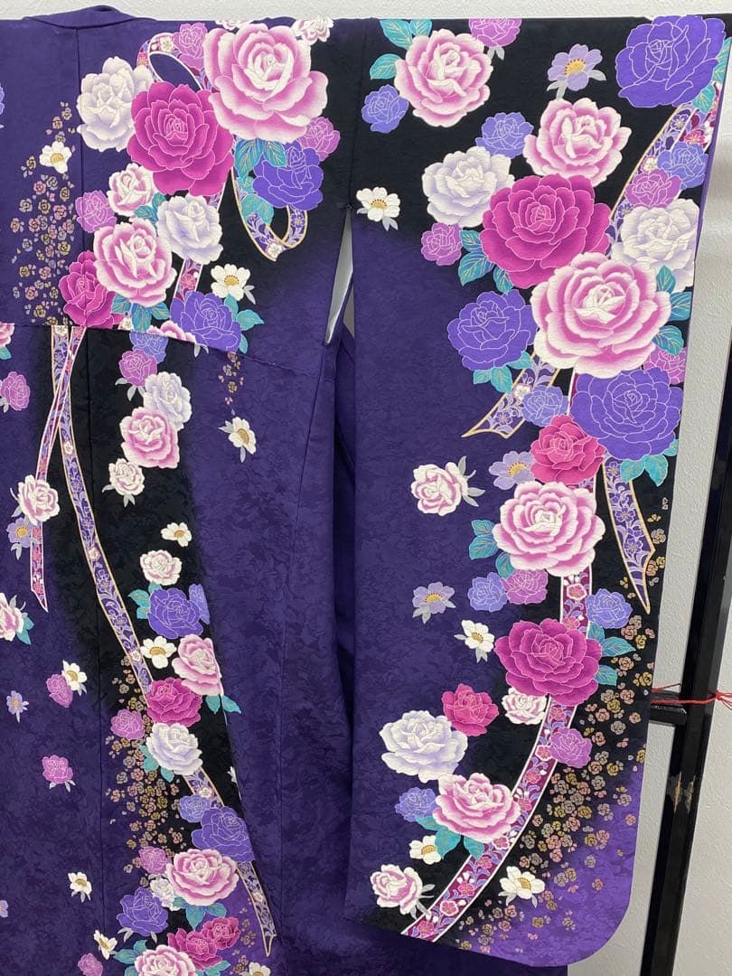 振袖 豪華 刺繍 金彩 紋意匠 身丈164cm パールトーン加工済