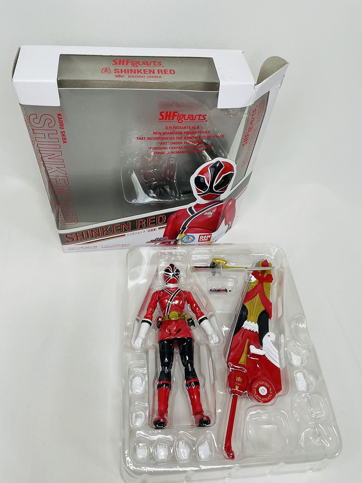 S.H.フィギュアーツ シンケンイエロー&シンケンレッド(志葉薫) レビュー】 バンダイ S.H.Figuarts シンケンレッド 志葉 薫 [侍