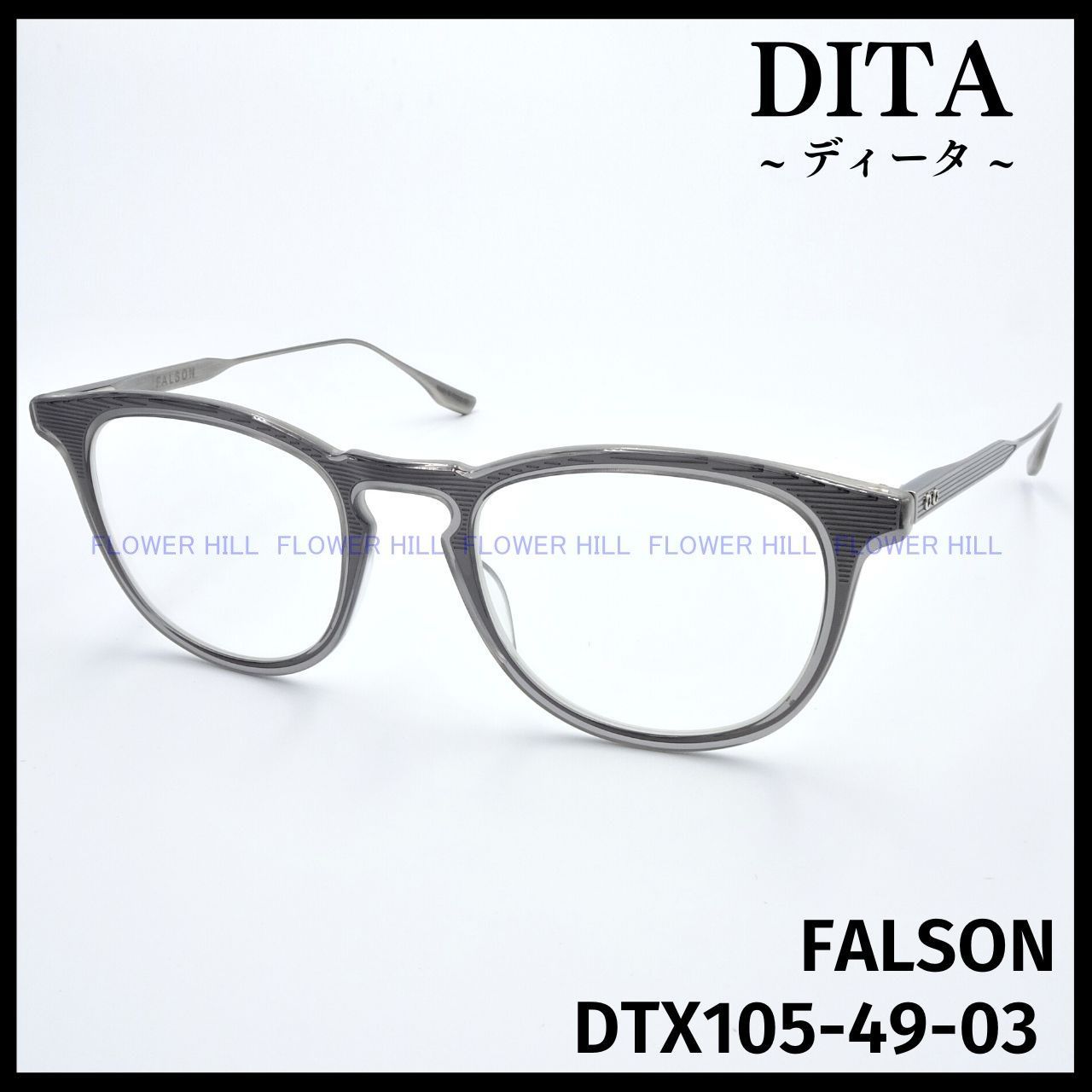 DITA ディータ メガネ フレーム FALSON DTX105-03 グレー/シルバー 