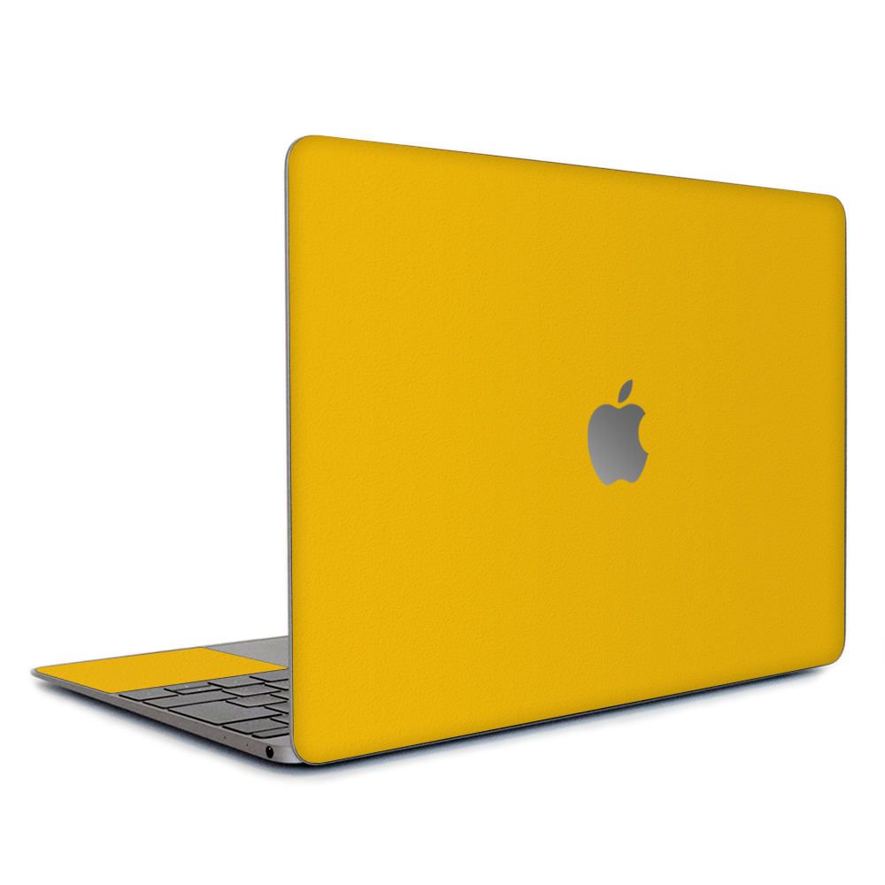 wraplus スキンシール MacBook Pro 13 インチ 2015 2014 2013 2012 対応 [イエロー]