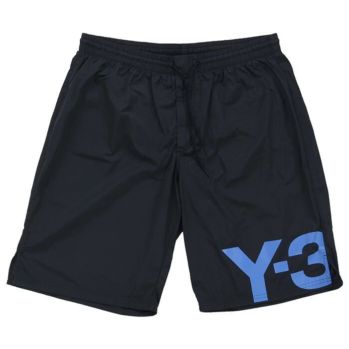 Y-3 ワイスリー adidas アディダス Yohji Yamamoto ヨウジヤマモト M SWIM L SHORT FS4482 水着  ショートパンツ メンズ ブラック 黒 ロゴ プリント - メルカリ