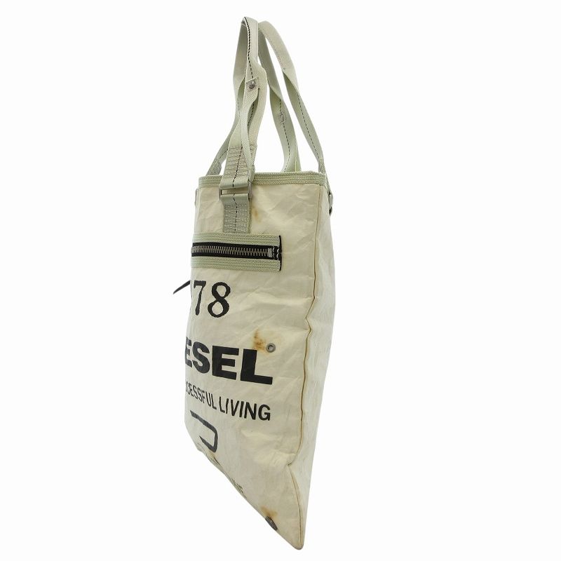 ディーゼル DIESEL ペーパートート 手提げバッグ DIESEL（ディーゼル）の「ユニセックス ペーパー トートバッグ L