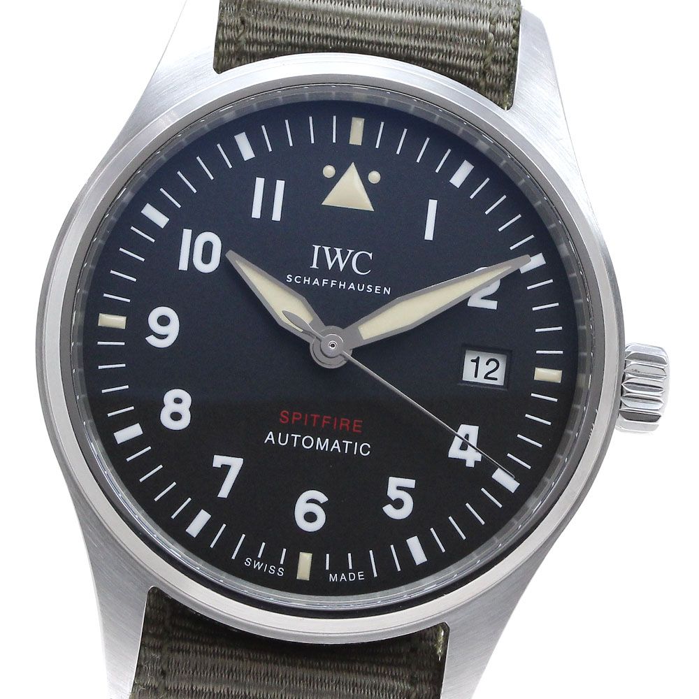 IWC IWC SCHAFFHAUSEN IW326801 パイロットウォッチ スピットファイア デイト 自動巻き メンズ保証書付き_835462 -  メルカリ