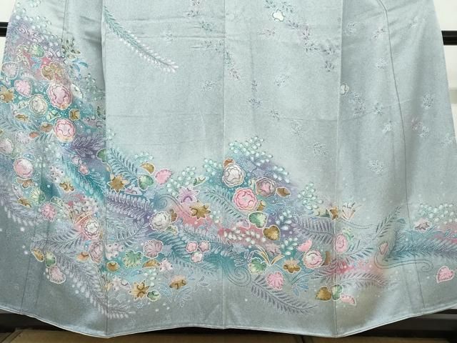 平和屋着物○訪問着 辻が花 暈し染め 金彩 正絹 逸品 DAAW5778ud