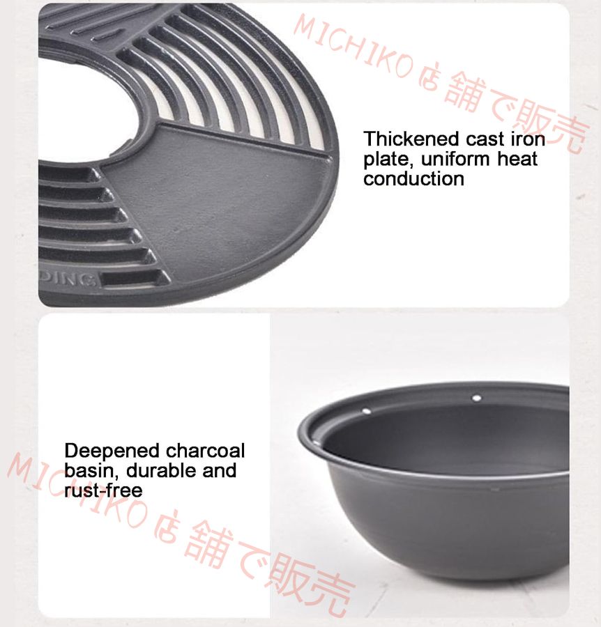 ストーン リッドテーブルトップファイヤーピット暖炉ポーカー