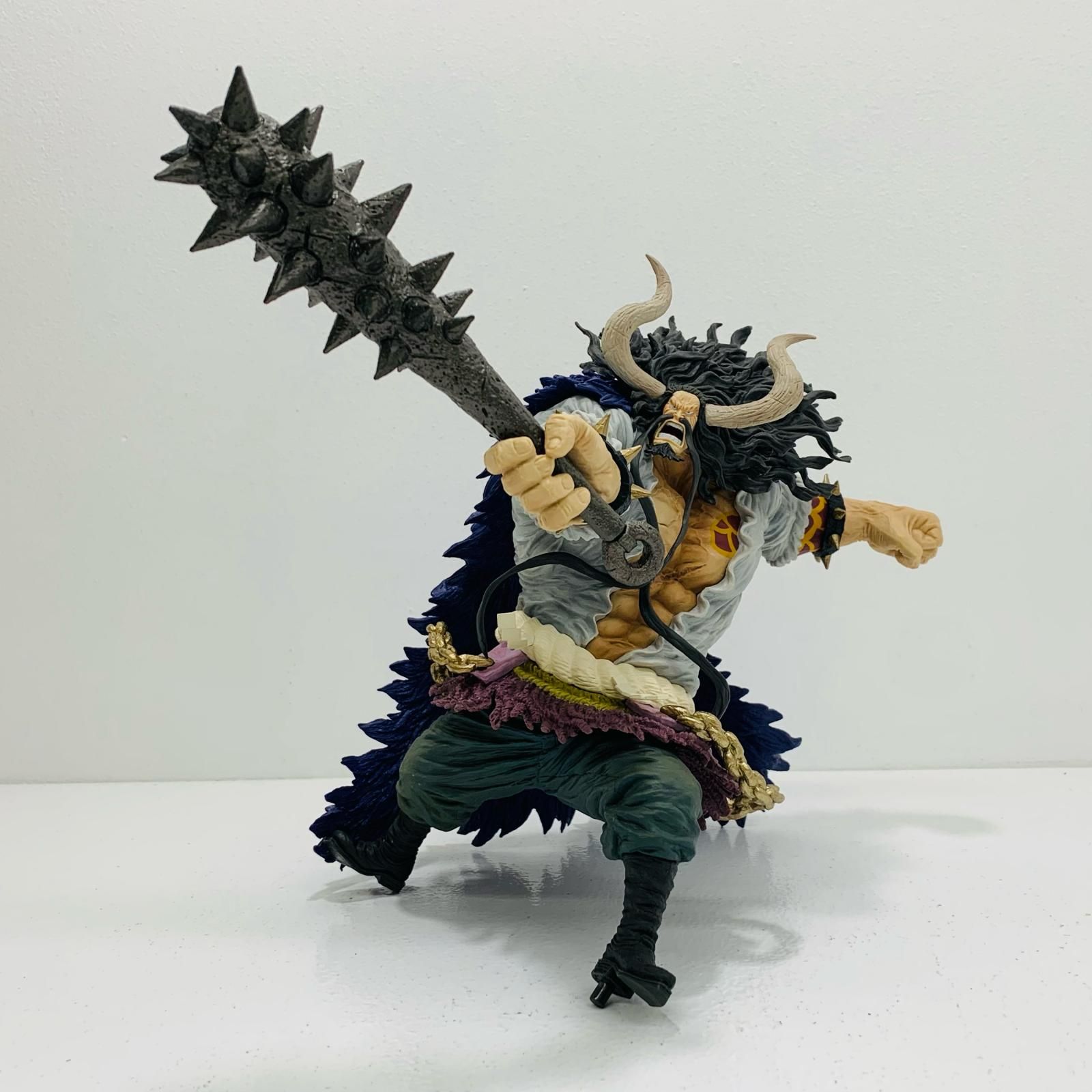 中古 フィギュア ワンピース カイドウ人獣型 メタリックカラー ver. 一番くじ 覇王ノ兆 2022年製 62414 ラストワン賞 トレジャークルーズ 【703】 中古 フィギュア ワンピース カイドウ人獣型 メタリックカラー