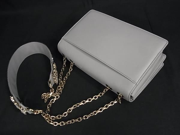 □極美品□ Roger Vivier ロジェヴィヴィエ レザー ビジュー ライン  