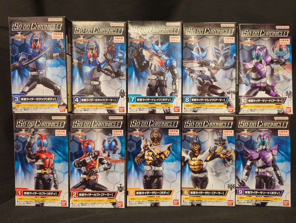 バンダイ SO-DO CHRONICLE 仮面ライダーカブト 仮面ライダーカブト 全10種セット SO-DO CHRONICLE 仮面ライダーカブト