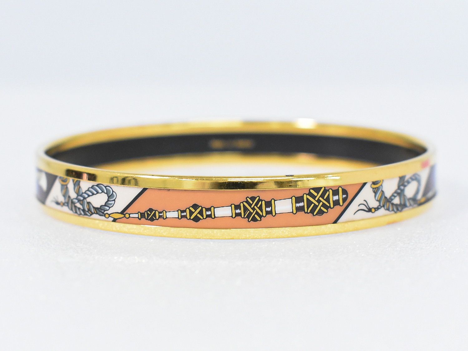 エルメス ロケ エマイユ 七宝焼 バングル ブレスレット レディース