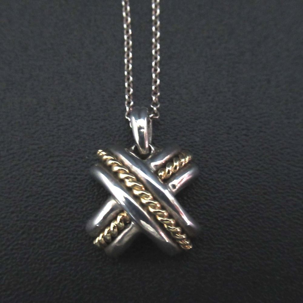 アクセサリー 美品 Tiffany&Co ティファニー シグネチャークロス 