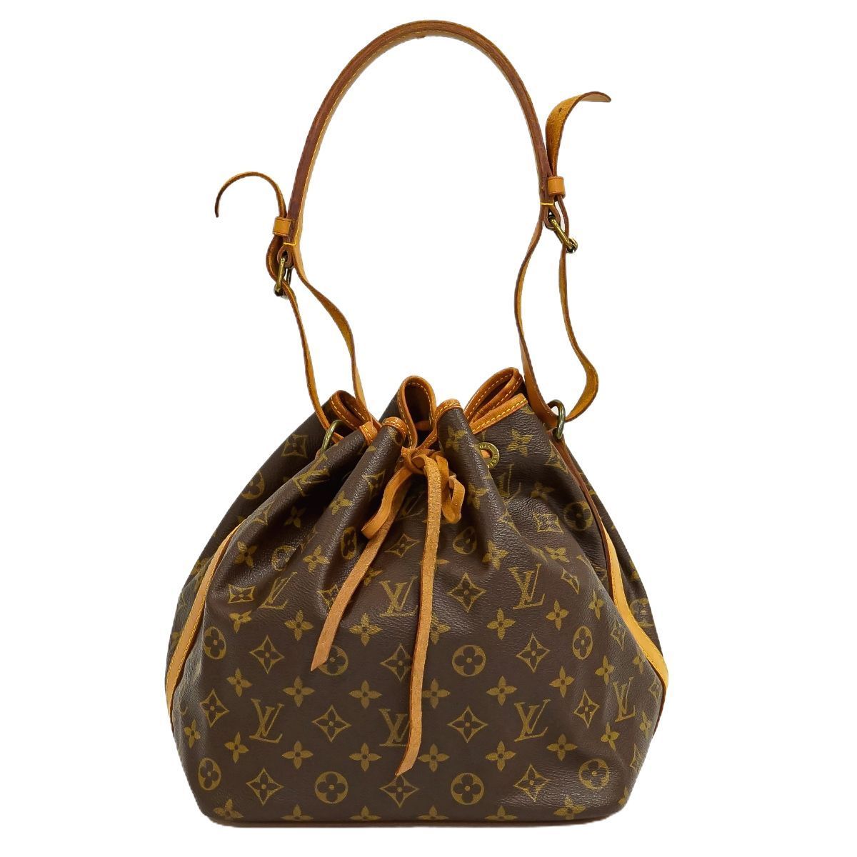 本物 ルイヴィトン LOUIS VUITTON LV プチノエ モノグラム ショルダー ...