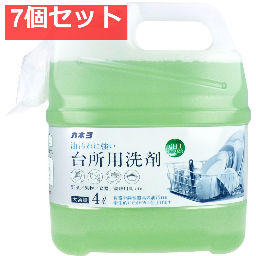 業務用 台所用洗剤 大容量 4L 7個セット