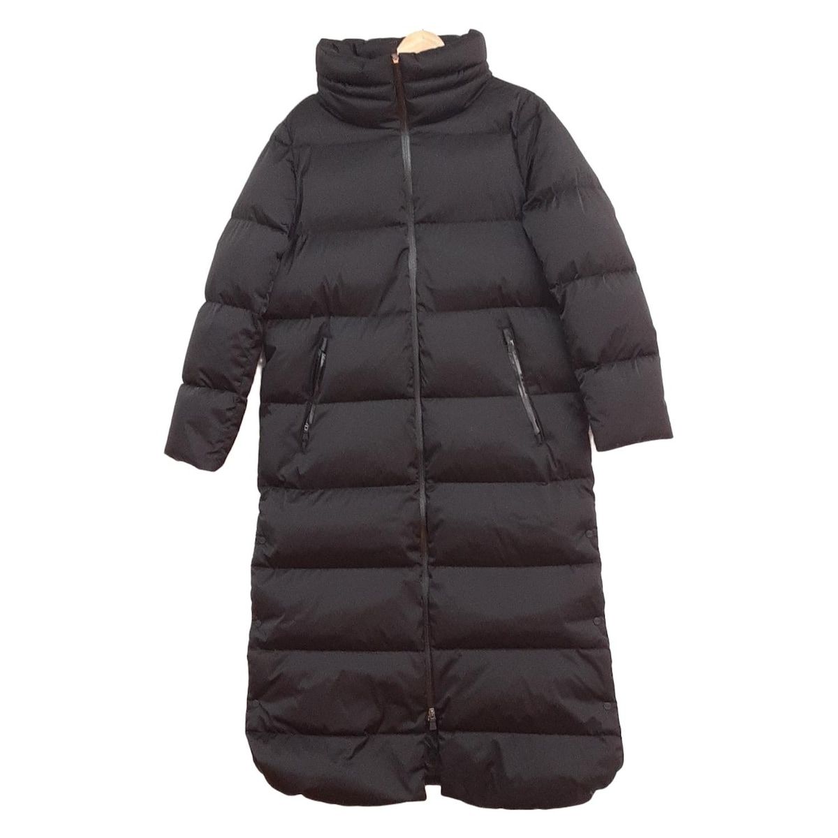 HERNO ヘルノ ダウンコート サイズ42 M レディース - 黒 長袖|ロング丈|冬