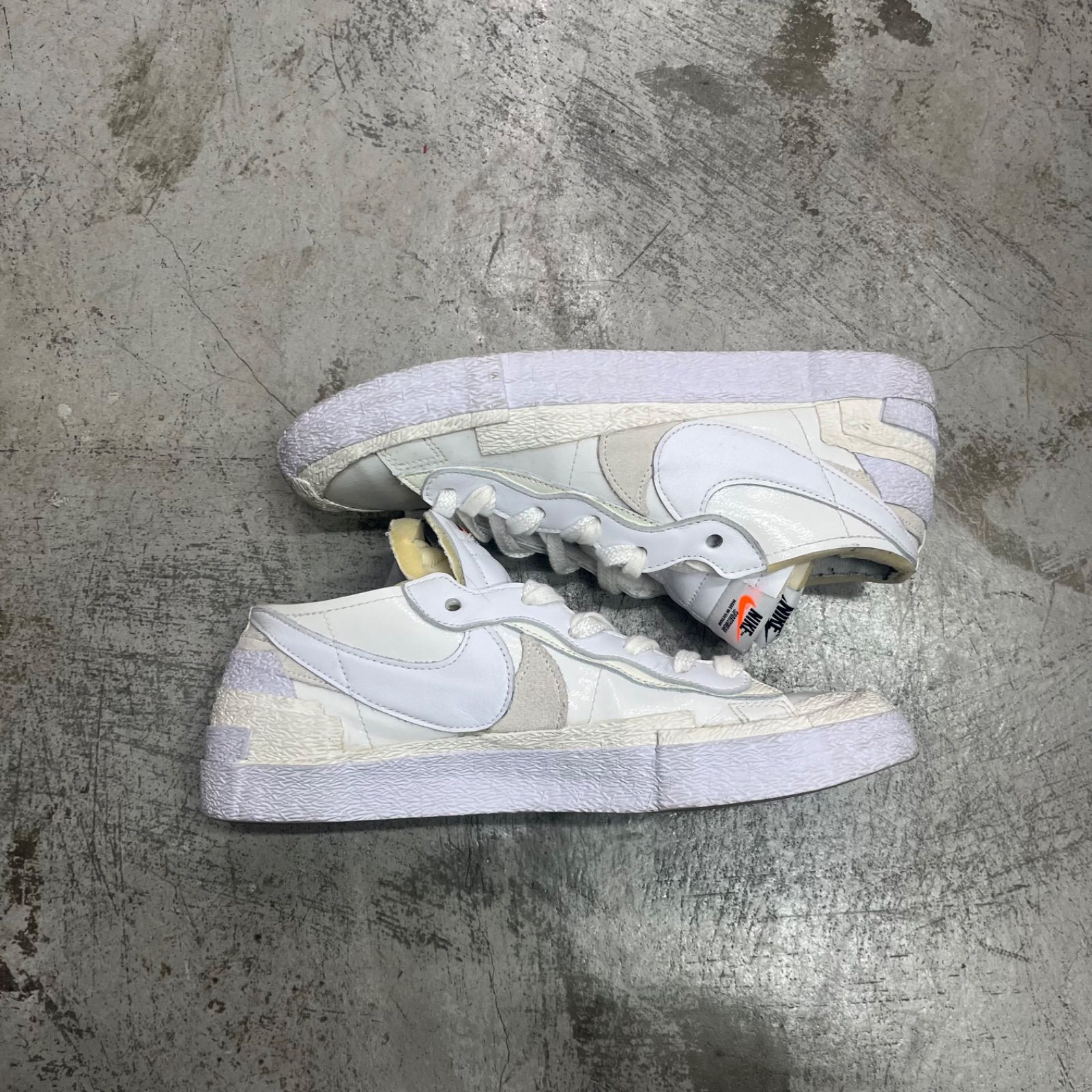 sacai Nike Blazer Low White Patent Leather コラボ パテント