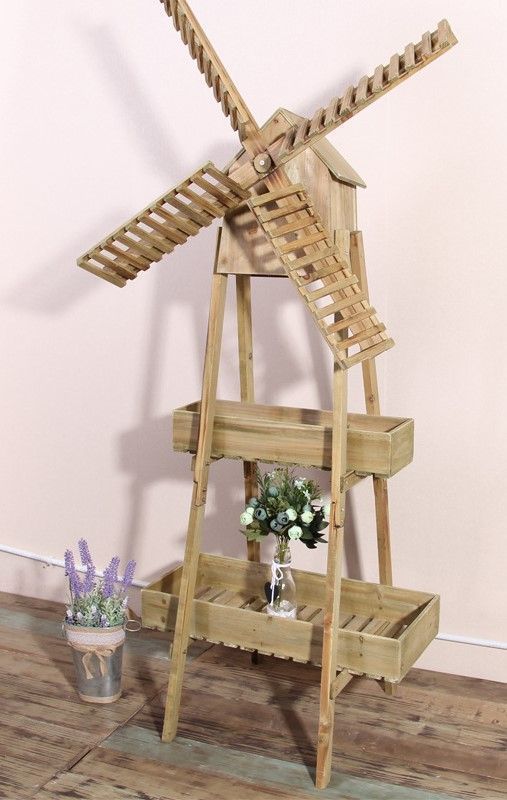 プランターラック フラワースタンド フラワーラック プランタースタンド 風車 モチーフ 装飾品 アート おしゃれ かわいい ガーデニング 庭 インテリア ギフト プレゼント オーナメント プランター
