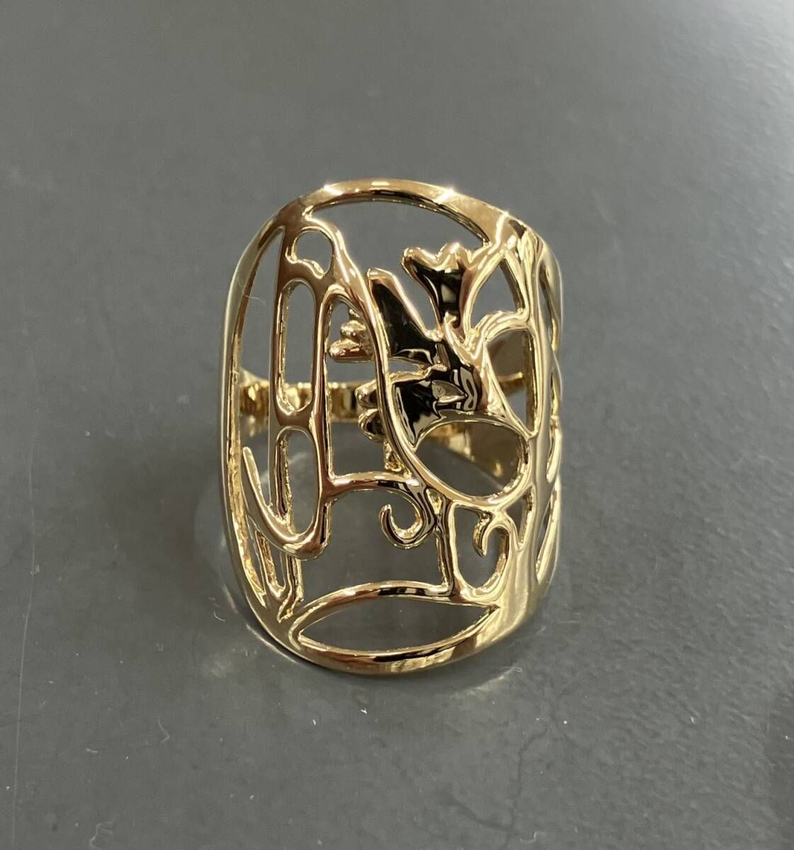 K18 イエローゴールド 4.8g 15 ゴールド 18金 貴金属 指輪 リング デザインリング デザイン