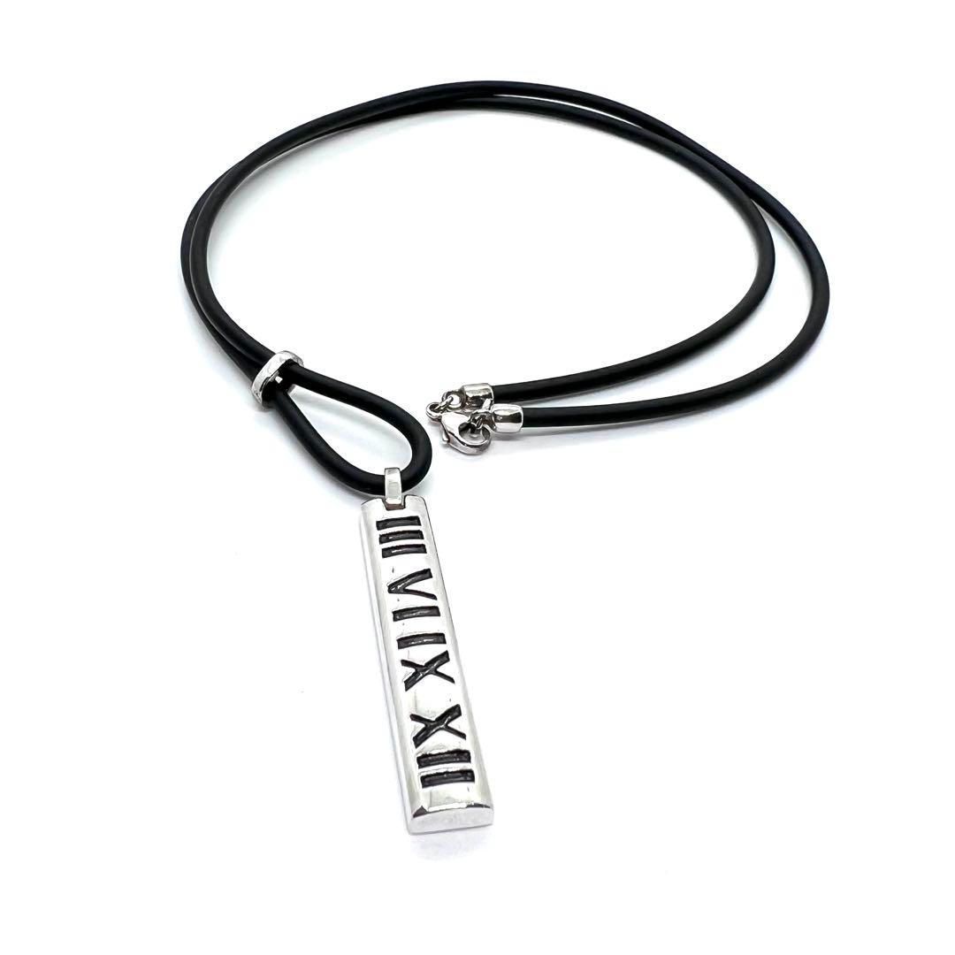美品☆Tiffany & Co. ティファニー ネックレス アトラス バー