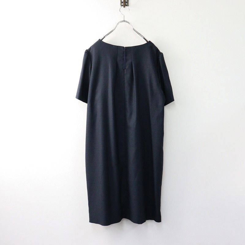 極美品■ローズティアラ/Rose Tiara■大きいサイズ46■千鳥格子の秋ワンピース/カットソー■お洒落♪ ローズティアラ 46の通販