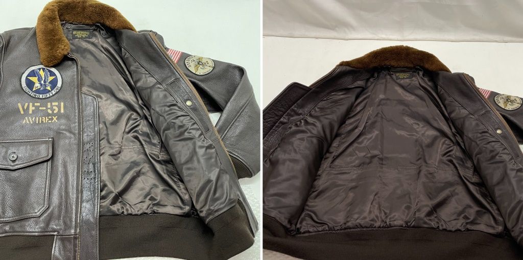 【美品】AVIREX レザージャケット　ゴートレザー G-1 トップガン　40