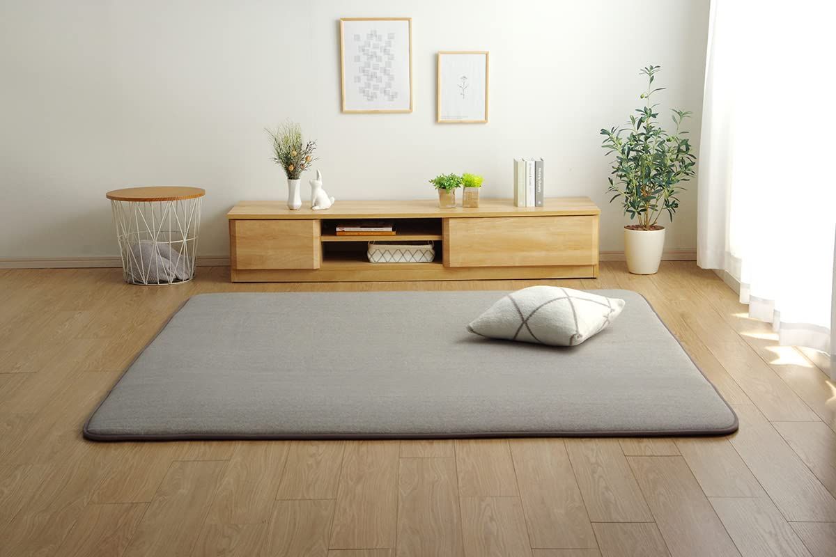 イケヒコ・コーポレーション ラグ カーペット 長方形 約3畳 SARARI グレー 約185×240cm シンプル ボリューム オールシーズン パイル 防音 #4978539