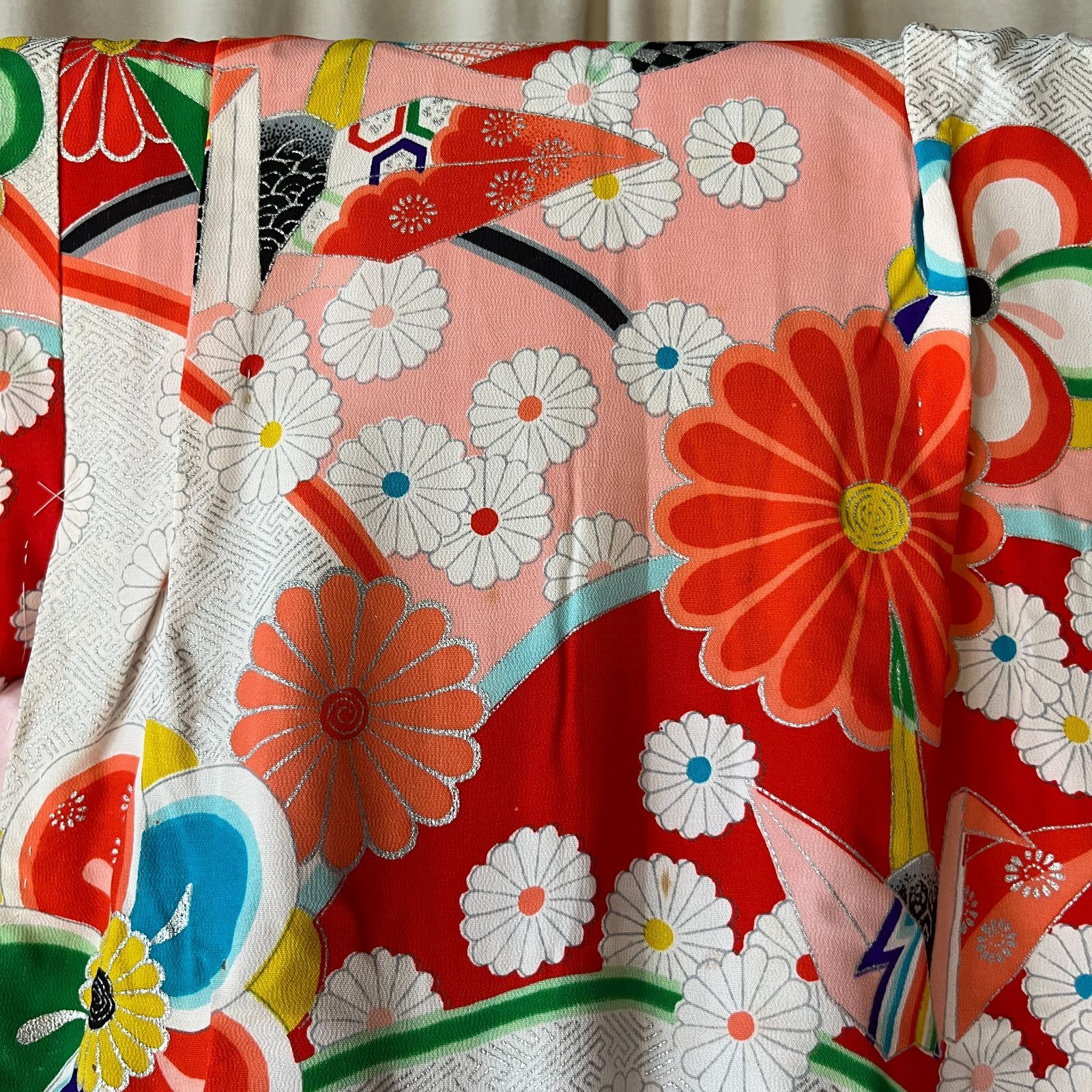 七五三 三歳 セット 美品 被布 美品 七五三 3歳 正絹お着物セット