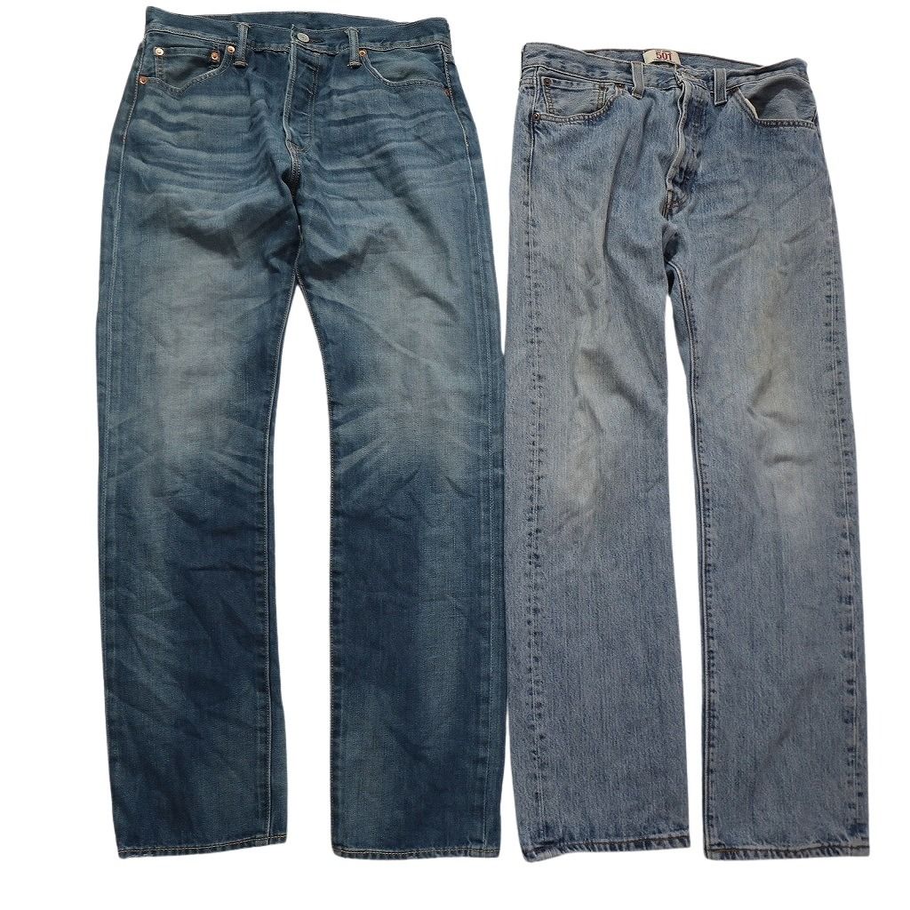 古着卸 リーバイス 501 デニム パンツ 8枚セット メンズ 32 33 デニム フェード アメカジ 古着 NC1326 KIN-KAAI_COM