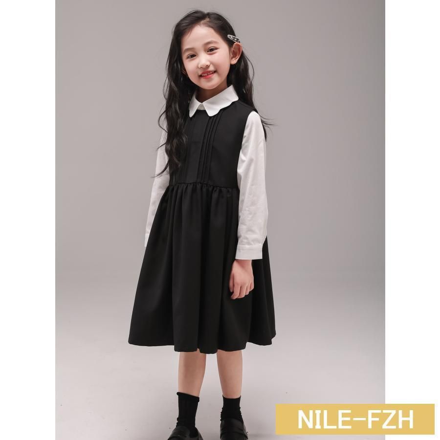 ジャンパースカート 子供服 女の子 ワンピース 制服 通園 通学 受験 慶弔 フォーマル 入学式 発表会 パーティー 七五三 発表会 重ね着CYB774再値下げ
