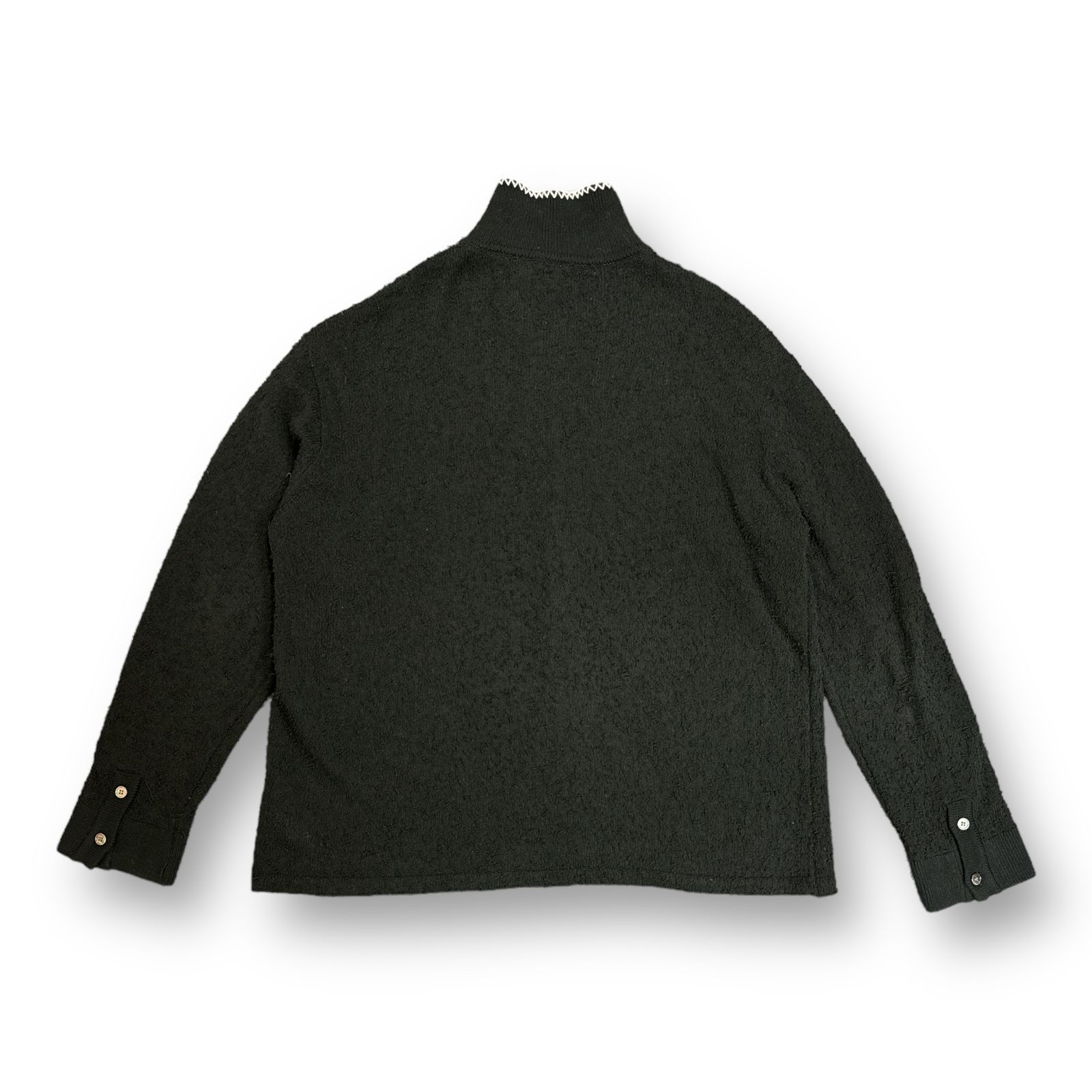 UNTORN Fuzzy Knit Polo ニットポロカーディガン セーター アントーン ...